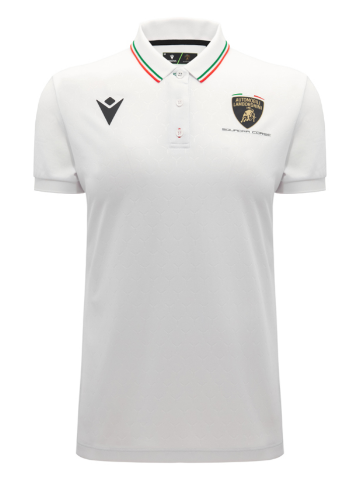 Polo Donna Automobili Lamborghini SC63 2026/27 Bianca-3