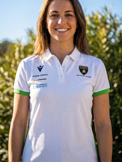Polo Donna Lamborghini Squadra Corse Super Trofeo 2026/27 Bianco/Verde-1