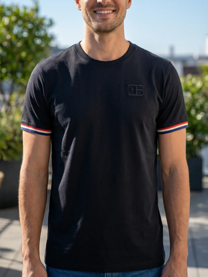 Bugatti T-shirt uomo nera-1