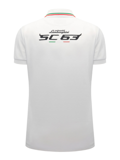 Polo Donna Automobili Lamborghini SC63 2026/27 Bianca-4