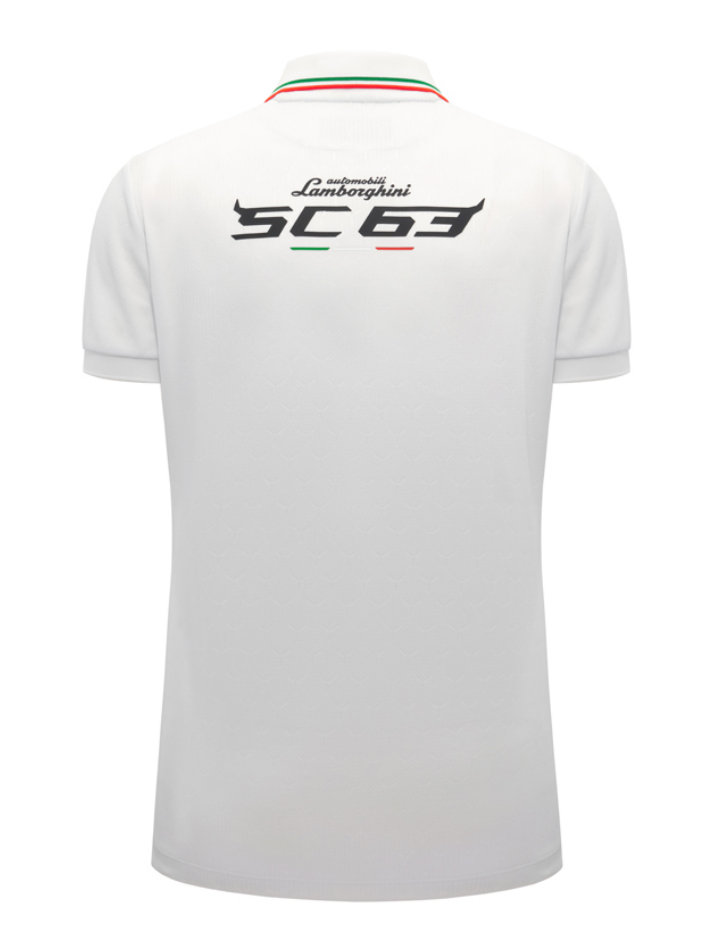 Polo Donna Automobili Lamborghini SC63 2026/27 Bianca-4