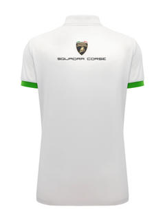 Polo Donna Lamborghini Squadra Corse Super Trofeo 2026/27 Bianco/Verde-3