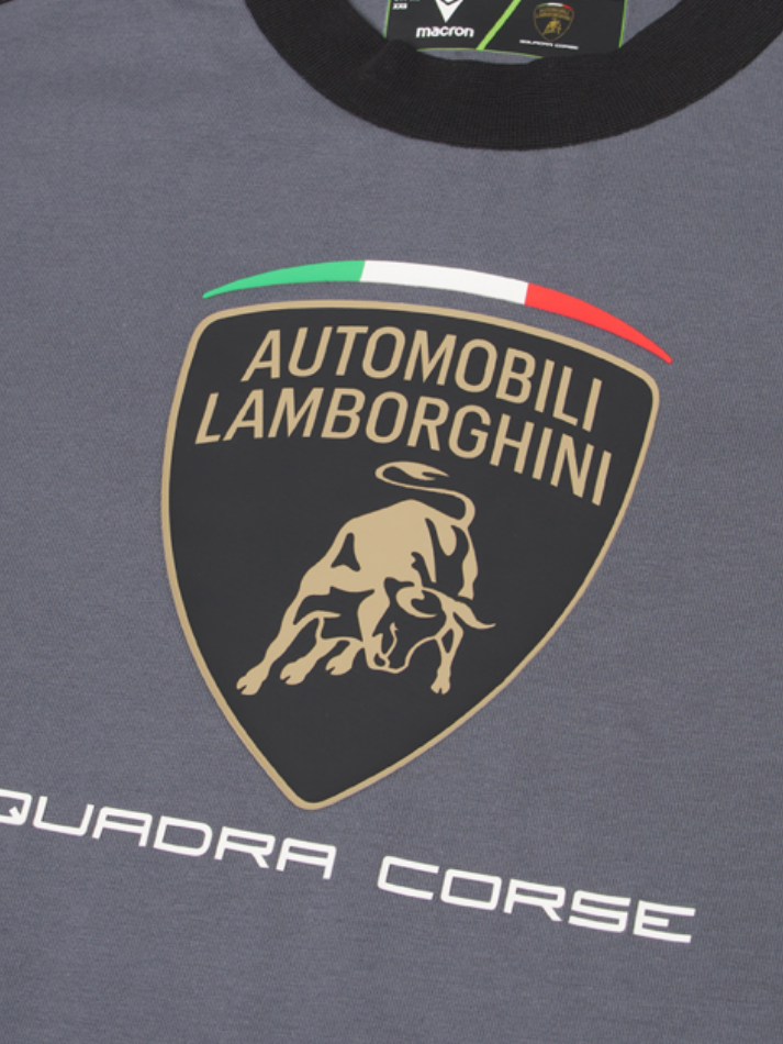 Maglietta Bambino Lamborghini Squadra Corse SPORTSWEAR 2026/27 Grigio-4