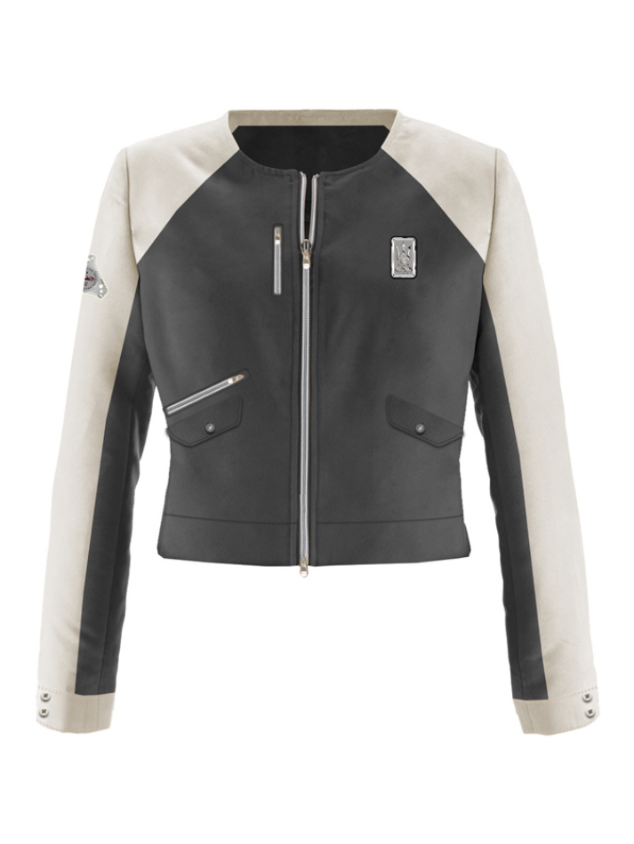 Maserati giacca invernale da donna gray white