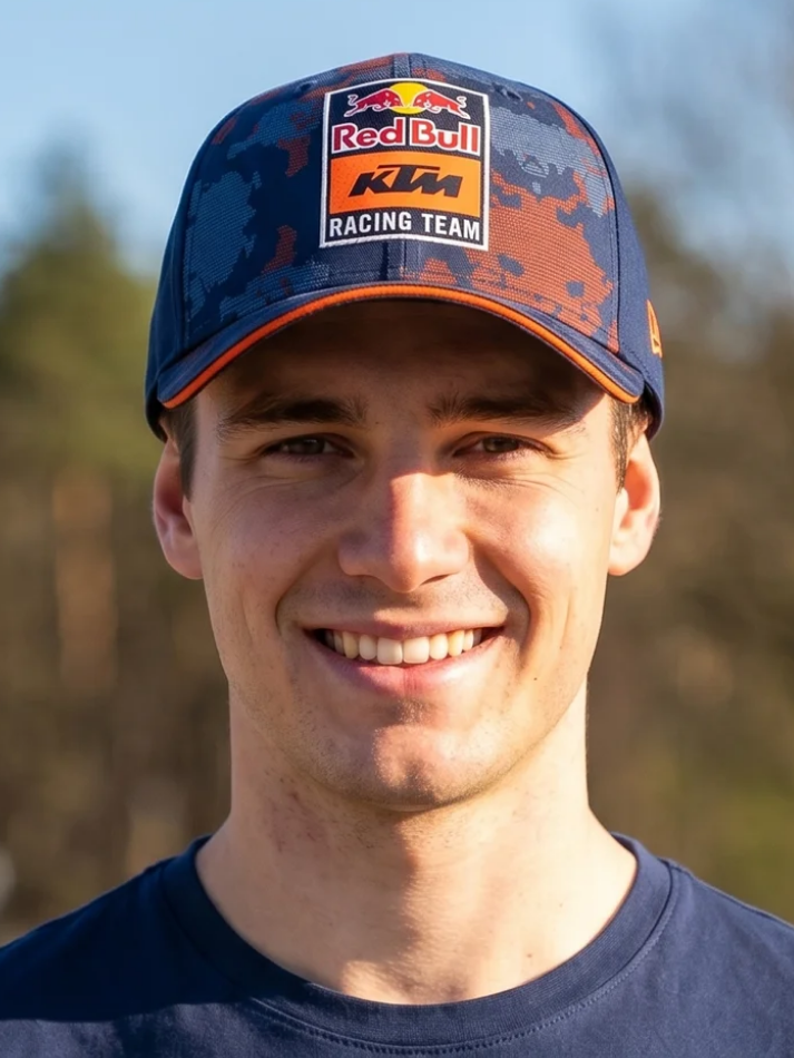 Red Bull KTM Cappello Curved Blu