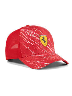 Cappellino Ferrari Splash man Trucker Rosso-2