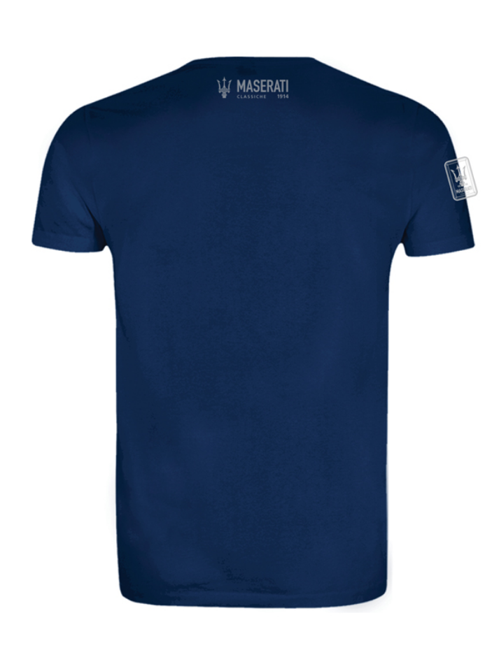 Maserati T-shirt uomo blu Tipo 8 CTF-1938-3