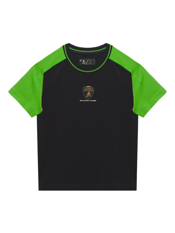 Maglietta Bambino Lamborghini Squadra Corse SPORTSWEAR 2026/27 Nero/Verde