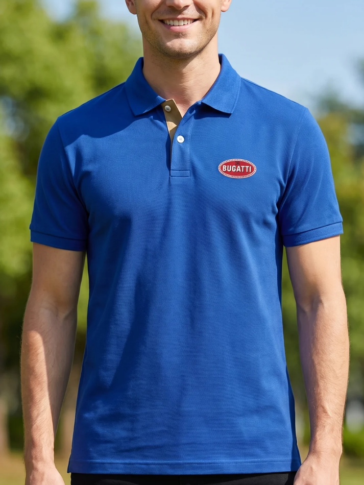 Bugatti Polo uomo blu-1