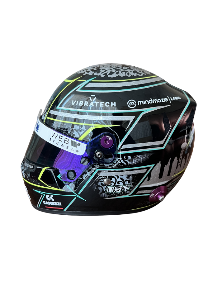 Casco Formula 1 in scala 1:2 Replica Alfa Romeo Guanyu Zhou F1 2024-5