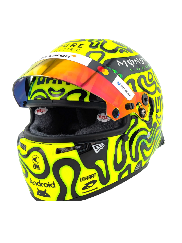 Casco Formula 1 in scala 1:2 Replica McLaren Lando Norris F1 2025-4