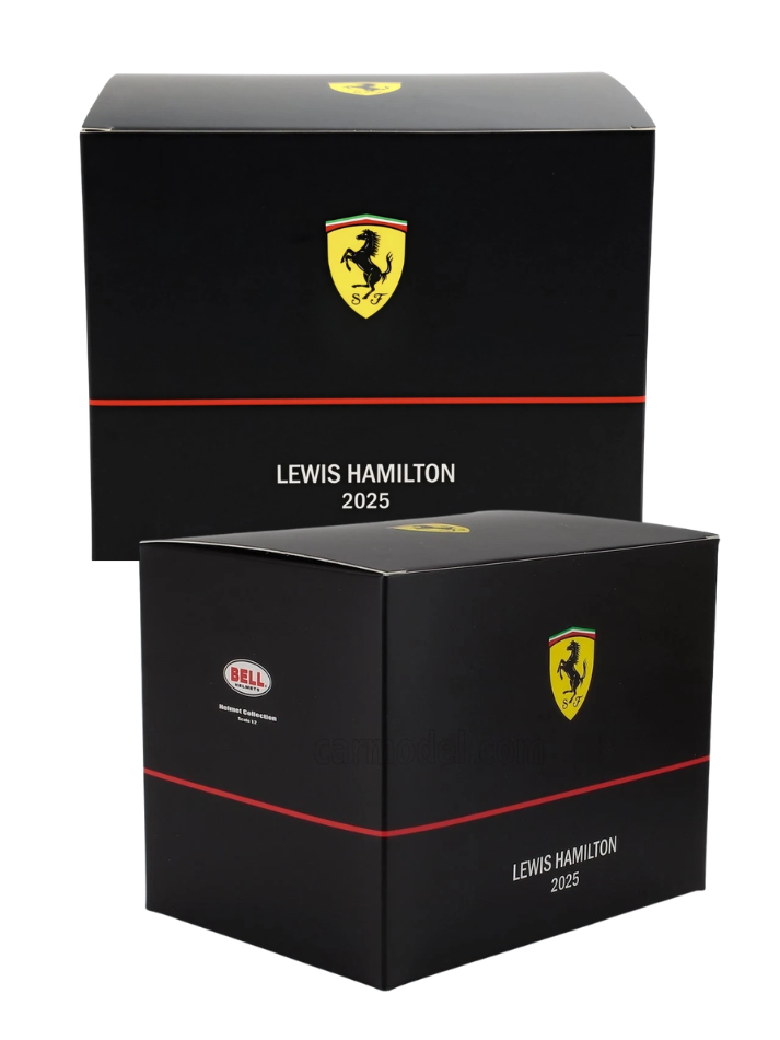Casco Formula 1 in scala 1:2 Replica Scuderia Ferrari  Lewis Hamilton F1 2025-4