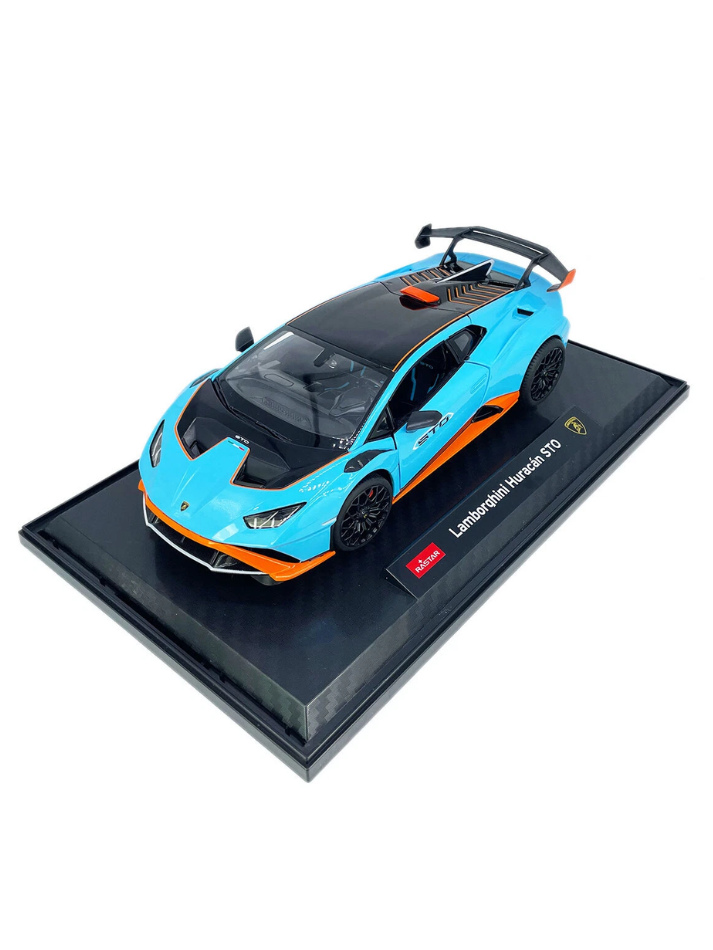 Modellino auto 1:18 LAMBORGHINI HURACAN STO  blue exclusive model-4