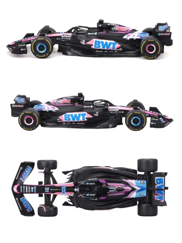 1 Modellino auto Burago in scala 143 BWT ALPINE - F1 A524 2024 #31 OCON-4