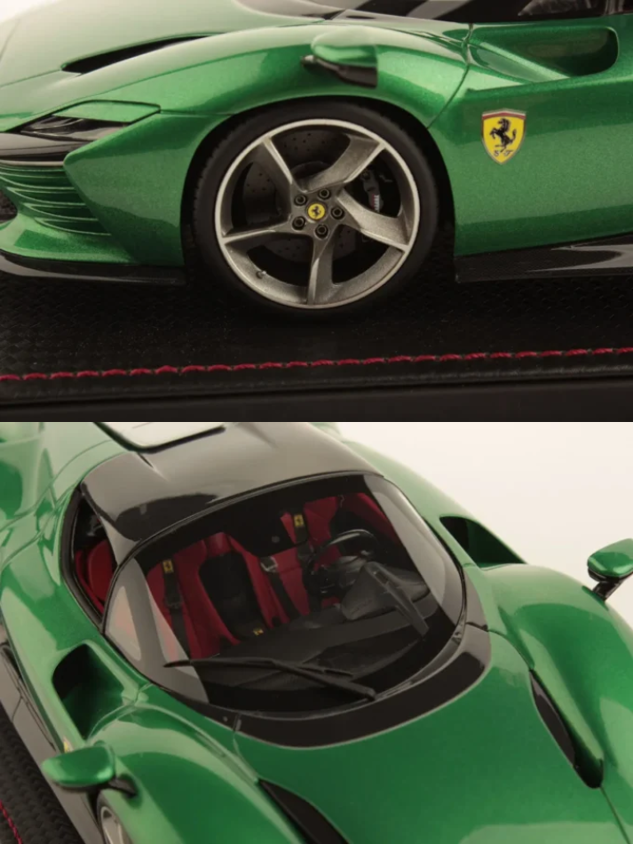Modellino auto in scala 1:18 FERRARI DAYTONA SP3 GREEN JEWEL LIMITED EDITION-4