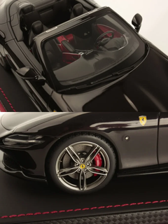 Modellino auto in scala 1:18 FERRARI ROMA SPIDER NERO PUROSANGUE-4