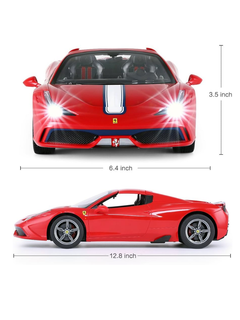 Modellino auto radiocomandata RASTAR in scala 1:24 FERRARI  458 SPECIALE A red-4
