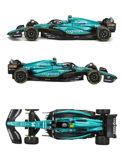 Moldellino auto Burago in scala 1:43 ASTON MARTIN - F1 AMR23  #14 ALONSO Signature-4