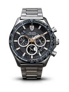 Scuderia Ferrari Orologio Pilota Evo argento-1