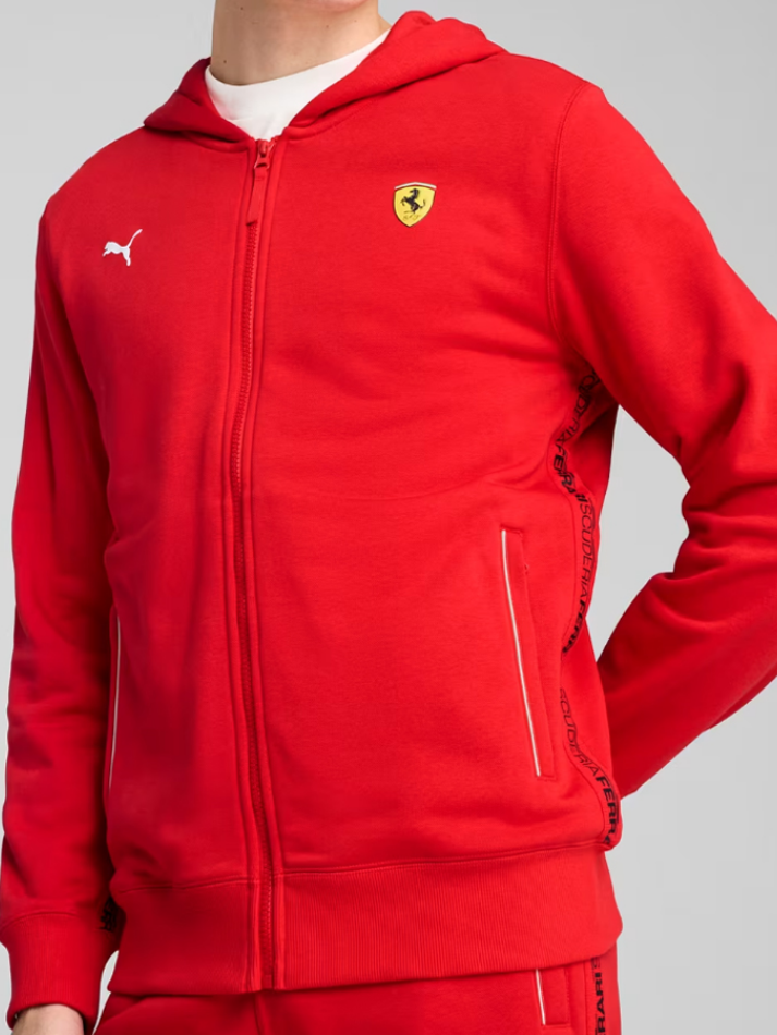 Ferrari felpa da uomo Race Sweat Jacket rossa