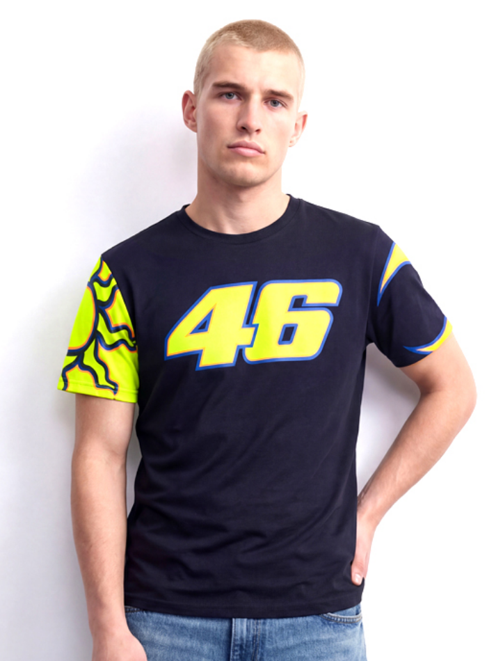 T-shirt da uomo Valentino Rossi Vr46 Blu-1