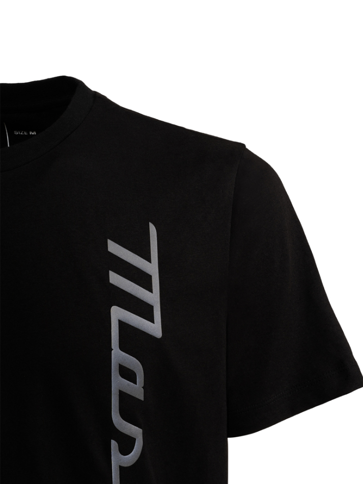 Maserati T-shirt Uomo Nera Stampa in Gomma-4