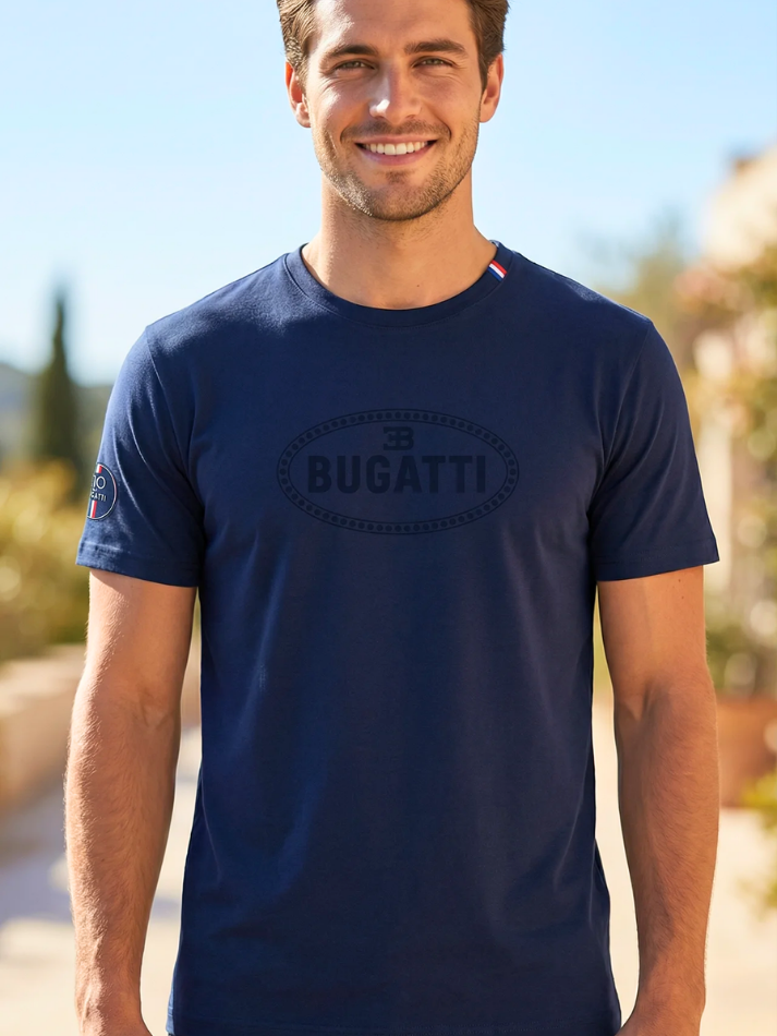 Bugatti T-shirt uomo Blu-1