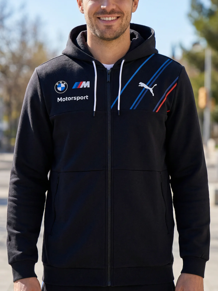 BMW RP Felpa Uomo con Cappuccio Blu Navy-1