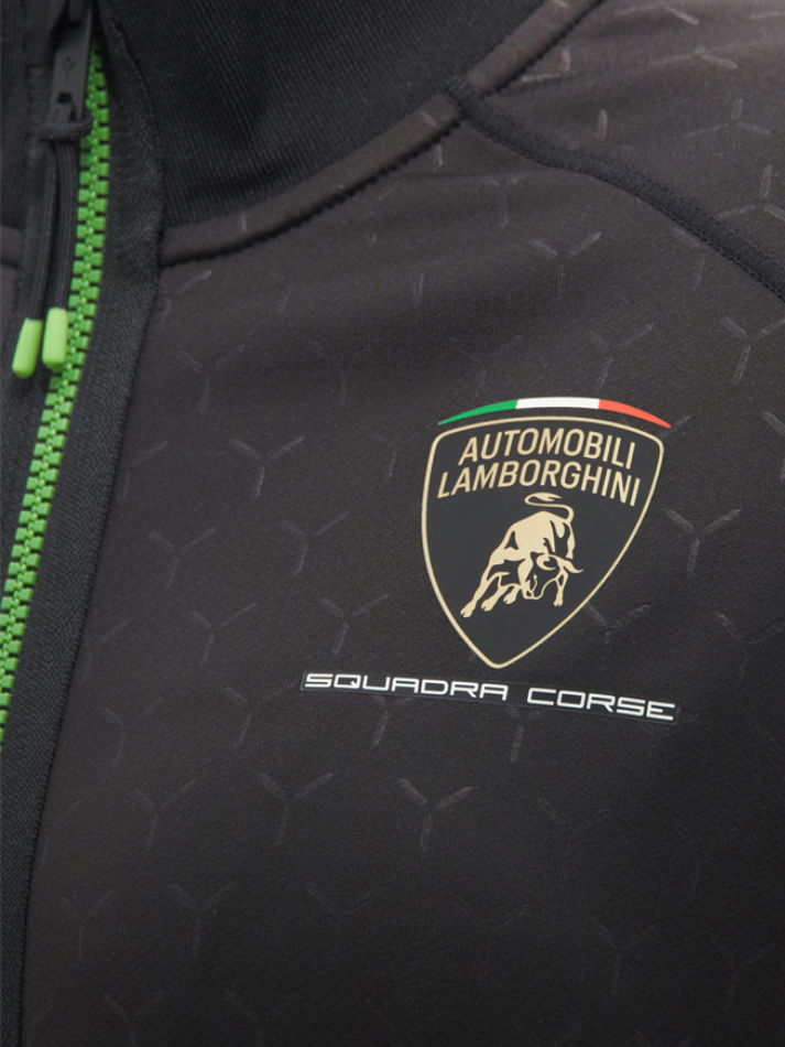 Felpa Zip Donna Lamborghini Squadra Corse Super Trofeo 2026/27 Nero/Verde-4