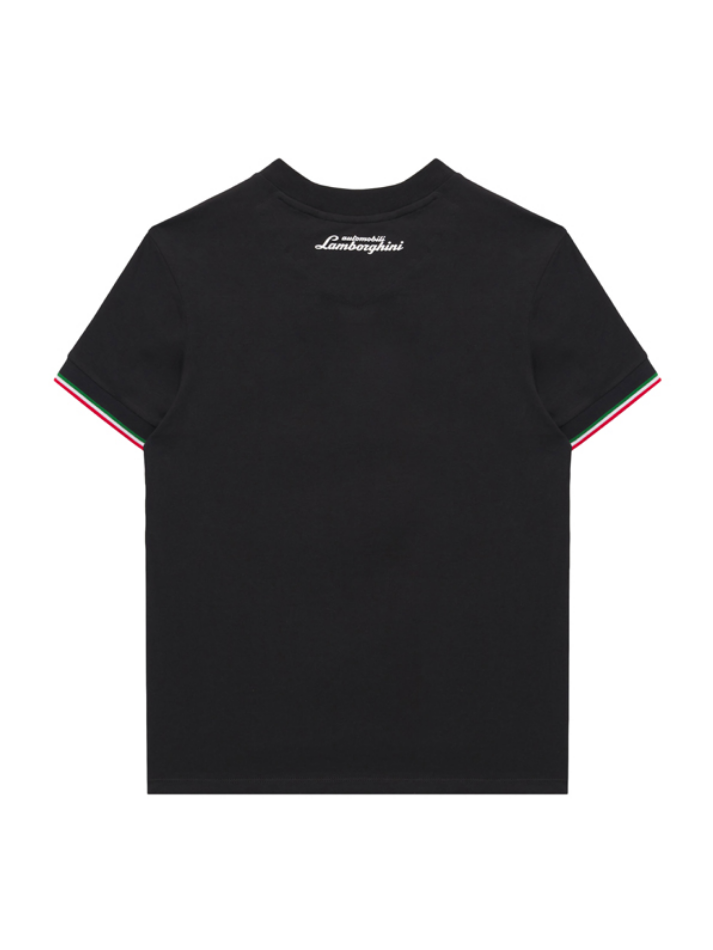 Maglietta Bambino Lamborghini Squadra Corse SPORTSWEAR 2026/27 Nero-3