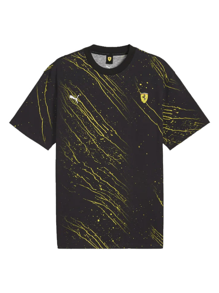 Ferrari Splash T-shirt Uomo Nera-2