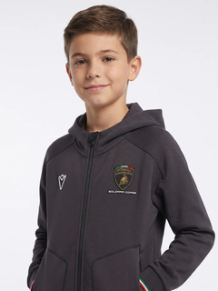 Felpa Zip Bambino Lamborghini Squadra Corse SPORTSWEAR 2026/27 Nero-1
