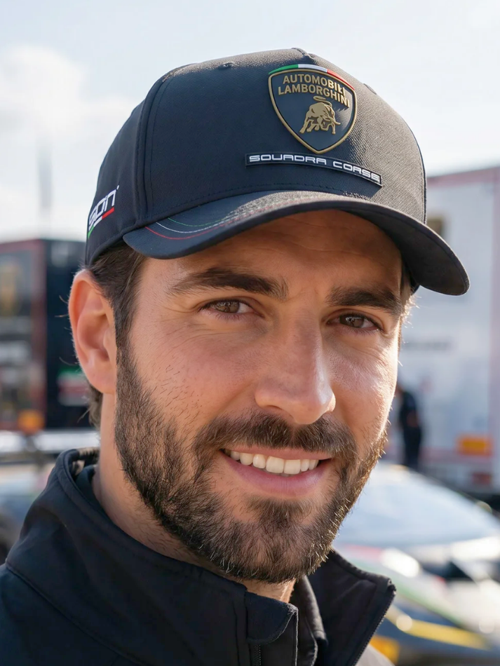 Cappellino Automobili Lamborghini SC63 2026/27 Nero