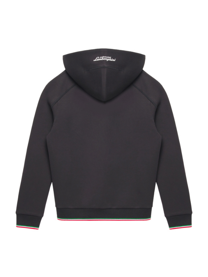 Felpa Zip Bambino Lamborghini Squadra Corse SPORTSWEAR 2026/27 Nero-3