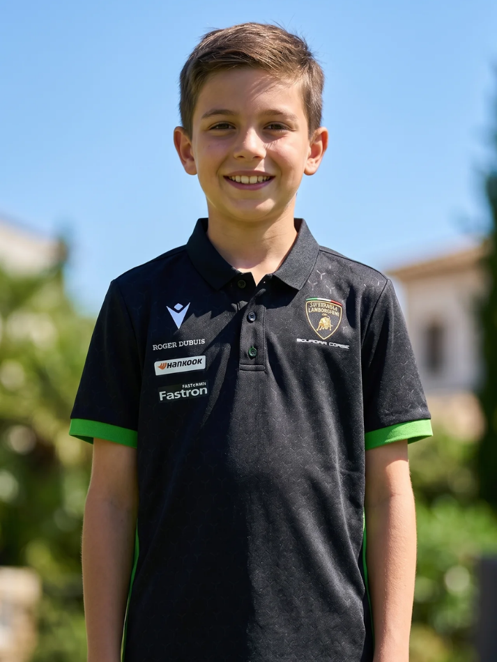 Polo Bambino Lamborghini Squadra Corse Super Trofeo 2026/27 Nero