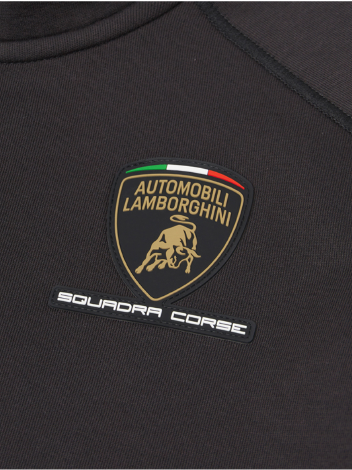Felpa Zip Bambino Lamborghini Squadra Corse SPORTSWEAR 2026/27 Nero-4
