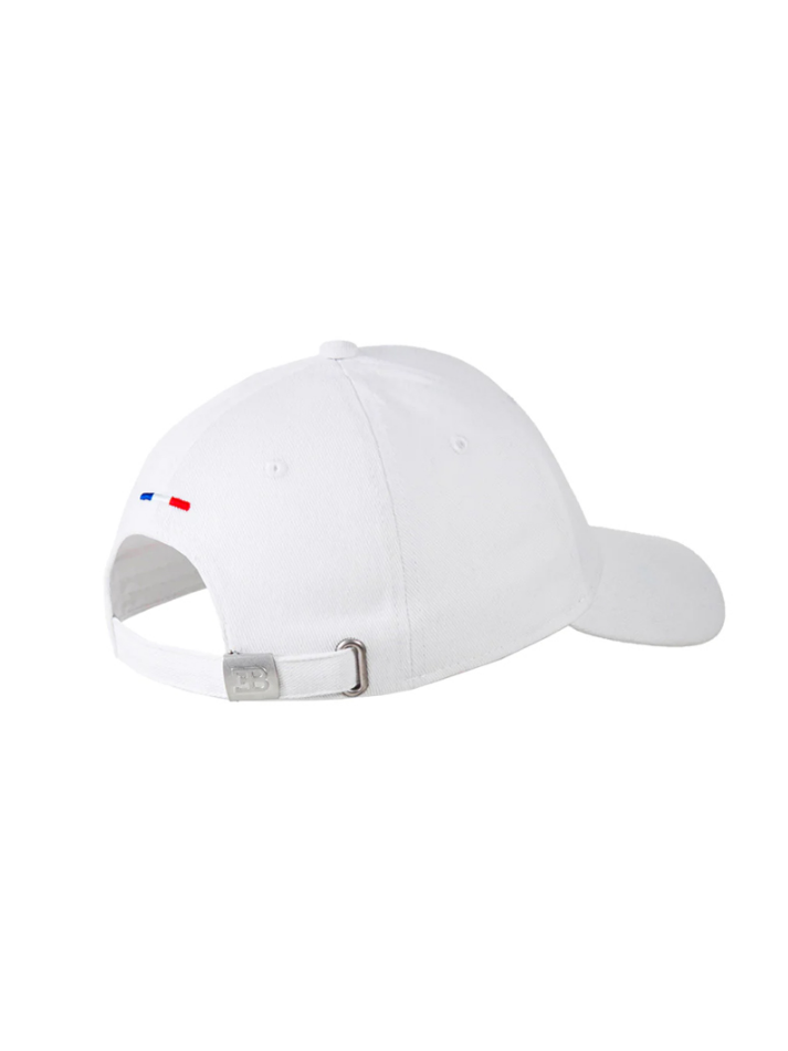 Cappellino Uomo Bugatti Bianco logo bianco in rilievo-3