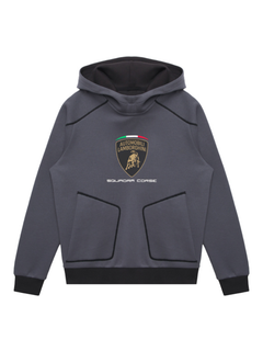 Felpa Bambino Lamborghini Squadra Corse SPORTSWEAR 2026/27 Grigio-2