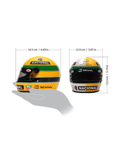 Casco Formula 1 in scala 1:2 Replica Ayrton Senna 30 Years Legacy-5