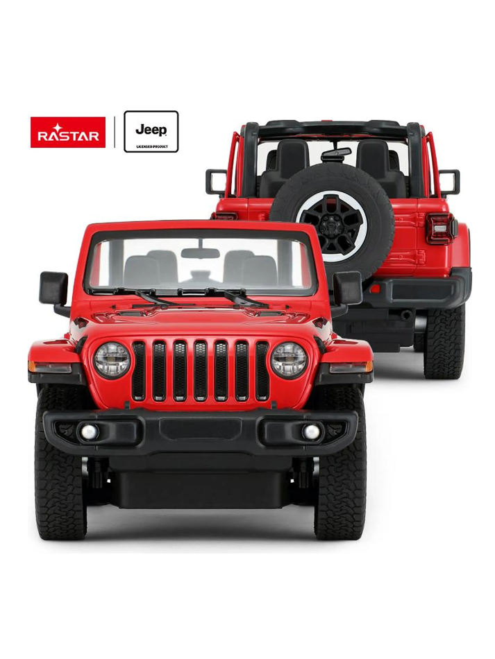Macchina telecomandata RASTAR 1:14 JEEP WRANGLER RUBICON red-5