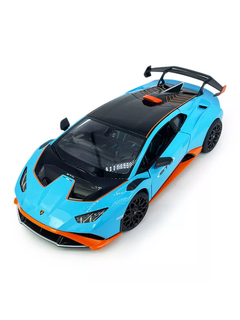Modellino auto 1:18 LAMBORGHINI HURACAN STO  blue exclusive model-5