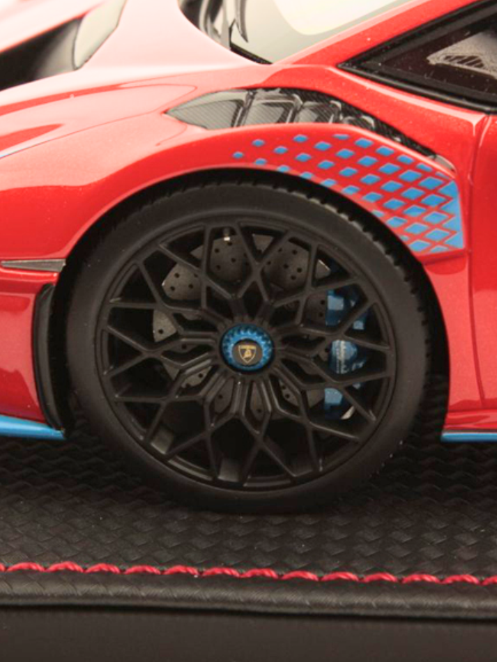 Modellino auto in scala 1:18 Lamborghini Huracán STO Arancio Xanto-6