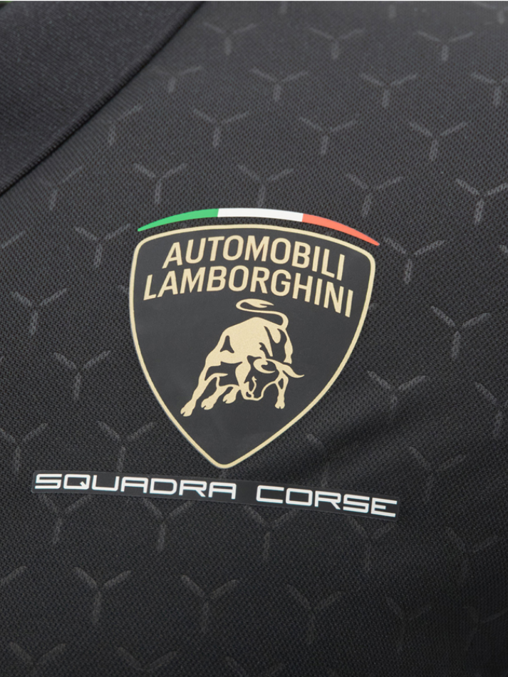 Polo Uomo Lamborghini Squadra Corse Super Trofeo 2026/27 Nero/Verde-5