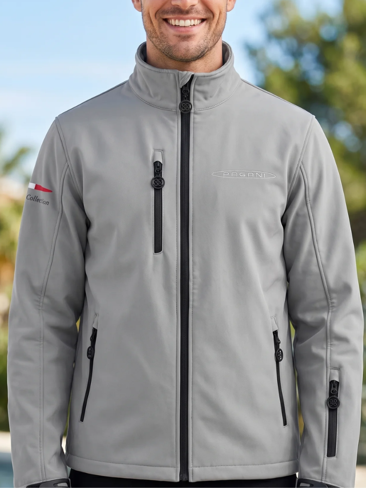 Pagani Felpa Softshell da uomo Gray