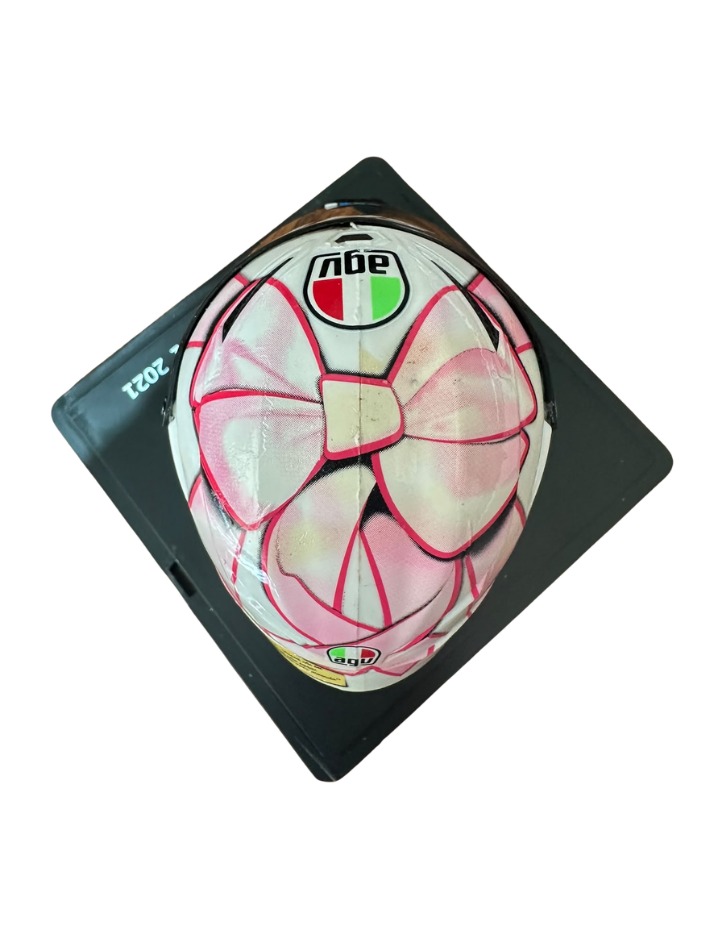 Caschetto Valentino Rossi Heritage VR46 HELMET  MOTO GP Misano Race 2021 in scala 1:5-6