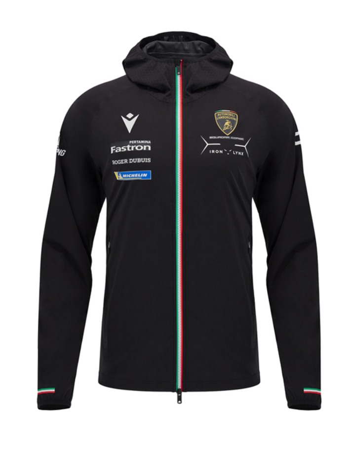 Giacca da Pioggia Bambino Automobili Lamborghini Squadra Corse LMDH 2024/25 Nero