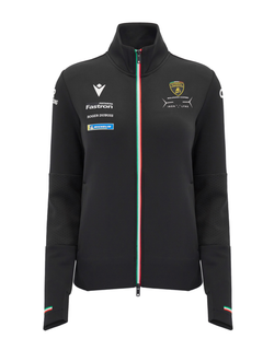 Felpa Full Zip Donna Automobili Lamborghini Squadra Corse LMDH 2024/25 Nero-2