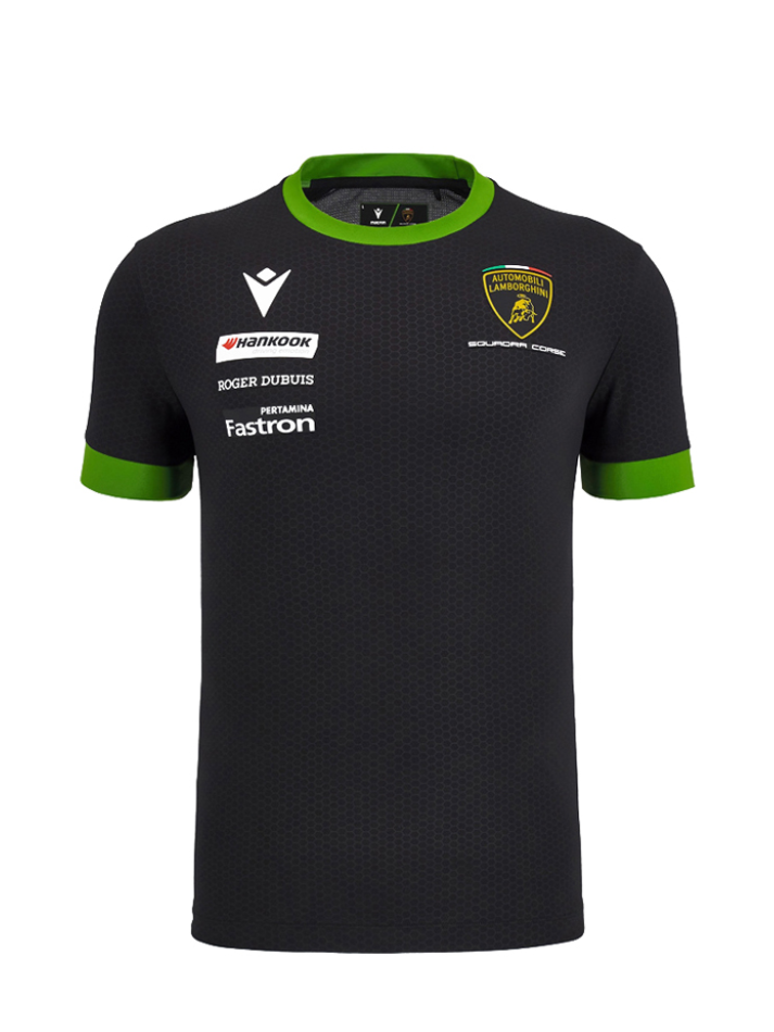 Maglietta Automobili Lamborghini Squadra Corse 2024/25 Nero/Verde-2