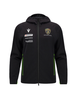 Giacca da Pioggia Bambino Automobili Lamborghini Squadra Corse 2024/25 Nero/Verde-2