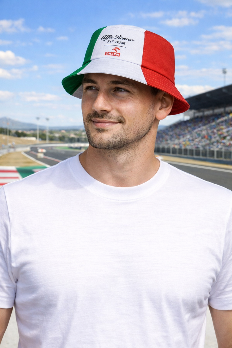 Alfa Romeo F1 Team Cappello da pescatore Bianco Collezione speciale MONZA - ITALIAN GP Alfa Romeo-1